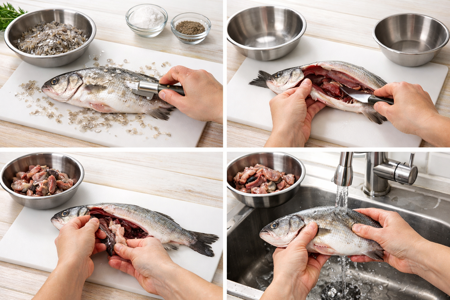 Balık temizleme adımları