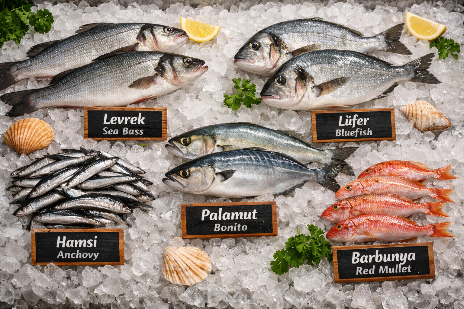 Farklı Türk balık türleri