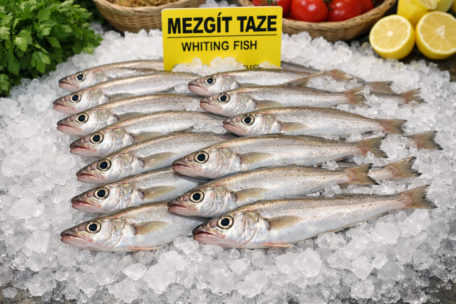 Taze mezgit balığı